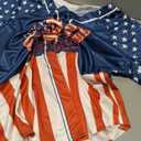 JINTING 4th of July USA Jerseys American Flag and Star Patriotic Shirt | Forth of July Button Down Usa Jerseys for Women, Large