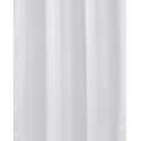 N&Y HOME Fabric Shower Curtain Liner Long Stall Size 42 Width x 78 Length inches, Hotel Quality, Washable, White, 42x78