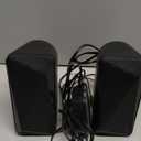 SOULION C30 Computer Speakers, USB Powered & 3.5 mm AUX Bluetooth Speakers for Desktop Monitor, LED Flame Lights & Easy-Control Pod, Gaming Speakers for Laptop Tablet Phone - Black