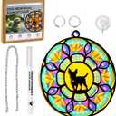 Dog Memorial Suncatcher,Unique Circular Memorial Gift for Loss of Beloved Pet, Write Small Animals Name Pet Memorial Gift