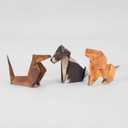 DDDDECADE 50 Pcs Paper Cats DIY Paper Origami (Dog)