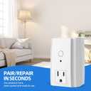 TiFFCOFiO Remote Control Outlet Plug, Indoor Wireless Light Switches, 100ft Range Remote Control, 15A/1875W, ETL Listed