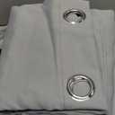 ChrisDowa 100% Blackout Curtains for Bedroom with Black Liner, 2 Thick Layers Total Blackout Thermal Insulated Grommet Window Curtains 84 Inch Long 2 Panels Set (Light Grey, 42 x 84 Inch)