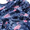 LIZENS Girls One Piece Hawaiian Ruffle Swimsuit - Beachwear Bathing Suit for Kids(BL046,6-7T)