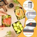 12 Pack 316 Stainless Steel Food Storage Containers with Airtight Lids 12oz BPA Free Leak Proof Metal Fresh-Keeping Containers Metal Food Container for Meal Prep Lunch Picnic Dishwasher Freezer Safe, Medium