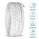 8 Gauge Marine Wire 8 AWG Duplex Marine Grade Wire,100ft Tinned Copper Oxygen-Free Insulated Red& Black Electrical Cable for Boat/Automotive/RV/Camper/Trailer