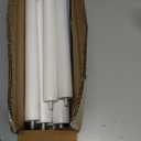 Wooden Coat Rack Freestanding with 12 Hooks 3 Adjustable HeightsStanding Coat Rack Tree for Hat and Coat Rack for Small Spaces Entryway,Office,Bedroom,White