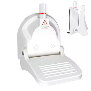 Anti-Slip Shower Foot Rest, Foldable Shower Step, Shower Pedal with No Drilling Powerful Suction Cup for Shaving Legs