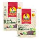 Sun-Maid Organic California Sun-Dried Raisins - (2 Pack) 32 oz Resealable Bag - Organic Dried Fruit Snack for Lunches, Snacks, and Natural Sweeteners