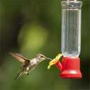 Mini Hummingbird Feeder 4 Pack 2.3oz Small Nectar Plastic Red Cute Hummingbird Feeders with Hanging Wires for Outdoor