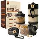 Formula Container to Go  Baby Essentials, Stackable Formula Dispenser for Night Feedings, Snacks and More  2 Pack, by KiKo (Black)