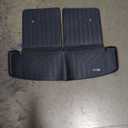 Large Trunk Mat Backrest Protection for All-New 2024-2025 Hyundai Santa FE,TPE All Weather Protection Car Cargo Liners Interior Accessories-Black