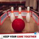Bowling Pin Backstop Lawn Bowling Backstop Folding Sports Training Equipment for Indoor Outdoor Family Games Adults Sporting Goods Accessories, Red
