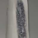 60 Pieces Pearl Stick Stems Bouquets, 4mm Bead String Garland Beaded Spray Filler Floral Arrangements Tree Picks Wedding Party Decoration, Christmas Decorations, Christmas Tree Picks (Silver)