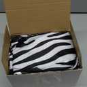 Newwiee 36 Pcs Zebra Stripe Chair Sashes Spandex Zebra Stripe Chair Bands Animal Print Elastic Chairs Sashes Bow Polyester Bands Ties Without Buckle for Animal Safari Theme Party Birthday Decor