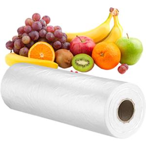 Plastic Produce Bags for Groceries,40x50cm(16x20in) Durable Clear Food Storage Bags for Bread,Fruits,Vegetables,Shopping Poly Packing Bag,350 Pcs per Roll