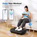 Merach CV40 Curved Vibration Plate Exercise Machine with 440lbs Capacity, Black