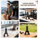 Manual Espresso Machine, 15 Bar Portable Coffee Maker for Ground Coffee and NS Capsules, 4-in-1 Brewing for Espresso Drip Cold Brew, Foldable for Travel Camping Office