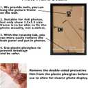 3 x 4x6 Picture Frame Black for Wall Hanging or Tabletop, Wall Mounting Horizontally or Vertically, 4 x 6 Wall Gallery Poster Photo Frame with Shatter Resistant Plexiglass, Black