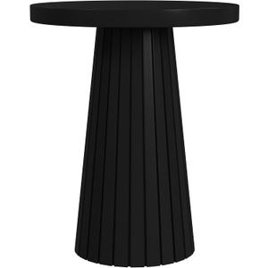 Spatial Order Black Mango Wood End/Side Round Table
