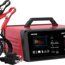 NOONE 2A/10A Car Battery Charger, 6V/12V Battery Charger Automotive, Motorcycle Trickle Charger, Desulfator Float Charger and for AGM, EFB, STD, Lead Acid Batteries