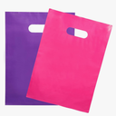 Merchandise Bags 200 Pink & Purple Color 9"x12" Bags 1.5Mil Thick Glossy With Handles