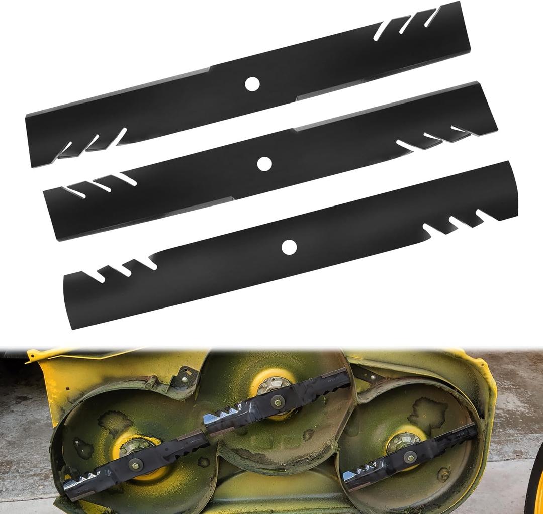 Replace for 3PK Lawn Mover Blades, Fit for 60" Hustler 794230 793935 794214 600901 603992X 793794 793794X - for Diesel Z, Hustler Z, Raptor SD, Super 104, Replace for New Oregon G3 Gator Blades