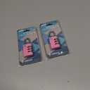 2 x XD25 3-Digit Combination Small Mini Padlock, Pink, 1-Pack