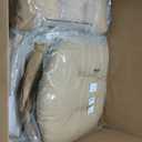 Thyle Outdoor Chair Cushions Set of 6 Waterproof Sun Protection Square Tufted Overstuffed Patio Furniture Seat Cushion for Patio Furniture Dining Indoor 19" x 19"(Khaki)