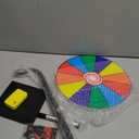 Prize Wheel 12 Inch, Spinning Wheel with 12 Writable Slots, Durable Spin The Wheel Game with Stand for Events, Classroom Games, and Party Raffles