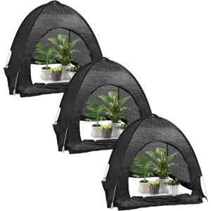 winemana 3 Pcs 70% Garden Plant Shade Tent, 33.5"x35.5"x31.5" UV Resistant Pop Up Sun Shade Netting, Protective Plants Cover for Outdoor Vegetable Fruit, Easy Setup Net to Keep Animals & Insects Out