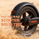 10x2.70-6.5 Scooter Solid Tire, 10 inch Airless Explosion-Proof Anti-Puncture Tire, 70/65-6.5 Scooter Solid Tyre for Speedway Dualtron Joyor Titan Segway Gotrax Electric Gas balance Scooter