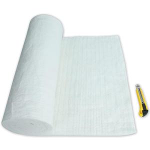 BACLAUGH 1"x24"x72",2400F Ceramic Fiber Fireproof Insulation Blanket, Applicable to Furnace, forging, kiln and Stove