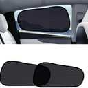 XCBYT Tesla Model Y Car Window Shades for Baby | 2 PCS Cling Rear Side Window Sun Shade for Sun Blocker, Heat Insulation | Semi-Transparent Car Privacy Window Covers for Road Trip