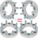 SCITOO 4Pcs 8x6.5 to 8x170 Wheel Adapters 1.5 inch Bore 126mm Studs 14x1.5 8 Lug Wheel Spacers No Hubcentric Fit for Ram 3500 2012-2022,for Ram 2500 2012-2022,for Nissan NV3500 2012-2014