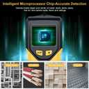 Stud Finder Wall Scanner - 5 in 1 Stud Finder Tool w/Microprocessor Chip and HD LCD Display, Stud Detector Beam Finders for the Center and Edge of Wood AC Wire Metal Studs Joist Pipe
