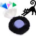 ORSDA Cat Toys for Indoor Cats, Interactive Activated Moving Ballt, Automatic Fast Rolling Ball for Adult Cats, Exercise Kicker Mouse Catching Game (Purple)