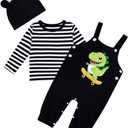 Baby Boys Clothes 3pcs Halloween Thanksgiving Christmas Outfits 0-18M