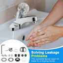 Faucet Repair Kit, Compatible with Delta/Peerless RP44123, Compatible with Delta 600 Series Shower Valve, Ball, Seats, Springs, Cam, Cap, Adjusting Ring and Bonnet