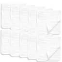 AllSett Health 10 Pack Muslin Burp Cloths Large 20" by 10" 100% Cotton, Hand Wash Cloth 6 Layers Extra Absorbent and Soft White