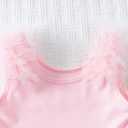 KARETT Toddler Ballet Outfit Sleeveless with Snap Gymnastics Leotards for Girls 1-7Y (Pink)