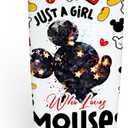 Inspired Cartoon Mouse Tumbler - Magic Mouse Lovers Coffee Mug, Animal Themed Gifts for Women, Girls, Niece - Friendship Birthday Christmas 20 Oz Stainless Steel Travel Thermos Insulated Cup