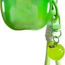 Cute Apple-Shaped Case for Airpods Pro 3 with Lanyard (Green)