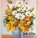 GULETHUN 24x30 Picture Frame, Natural Wood Poster Frame, Home Decor Natural Gallery Frames, Horizontal or Vertical Format, Sturdy, Plexiglass, Large Wall Decor, for Photos, Artworks, Posters, 24x30in