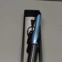 Phoebe Curling Iron Brush Anti-Scald Bristles Instant Heat Up Dual Voltage Ceramic Tourmaline Ionic Hair Curling Wand for All Hair Types (1 Inch)