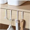 Veemoon Over Door Ironing Board Hanger - 2 Pcs White Iron Board Holder for Easy Storage - Space Saving Design for Laundry Room Kitchen and Bathroom Organization