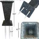  Cemetery Vase for Grave Headstones with Metal Spike, Flower Pots for Outdoor Plants, Memorial Vases for Graves, 2 Packs