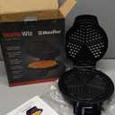 Mueller Heart 5 Waffle Maker, Norwegian Waffle Iron, Adjustable Browning Control & Nonstick, Cool Touch Handle, Easy to Clean, Small Kitchen Appliances Black