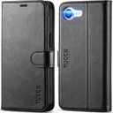 TUCCH Wallet Case for iPhone 16e, [RFID Blocking] 4 Card Holder Kickstand [Shockproof TPU Inner Case] PU Leather Magnetic Closure Protective Cover Compatible with iPhone 16e 6.1" 2025, Black
