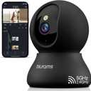 blurams Indoor Camera, 2K Pet Camera 360 Cameras for Home Security with Phone App, Motion Tracking, 2-Way Audio, IR Night Vision, Siren, Compatible with Alexa & Google Assistant (Black-1Pack)